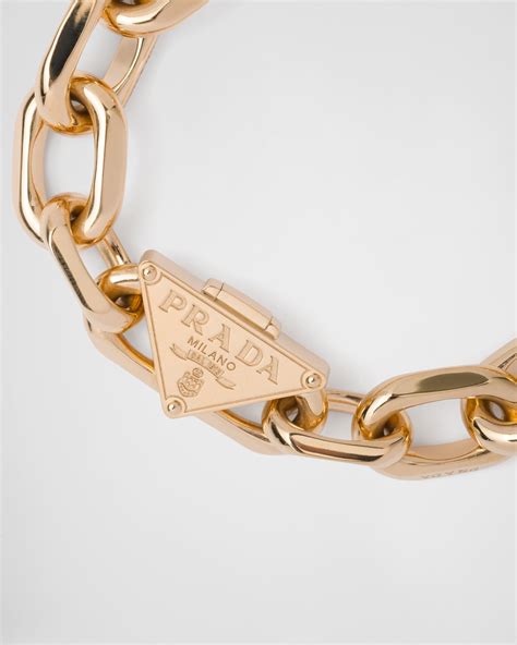 prada gold bracelet|prada necklace men's.